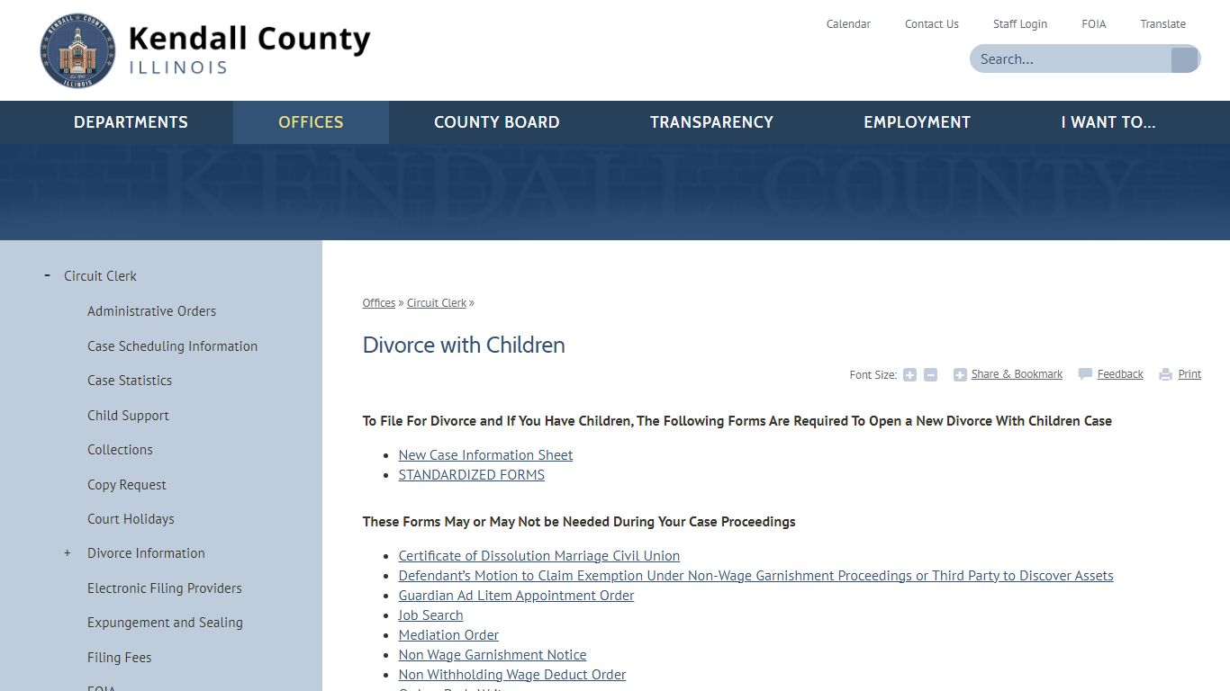 Divorce with Children | Kendall County, IL